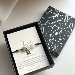 Bransoletka ze znakiem zodiaku Lew