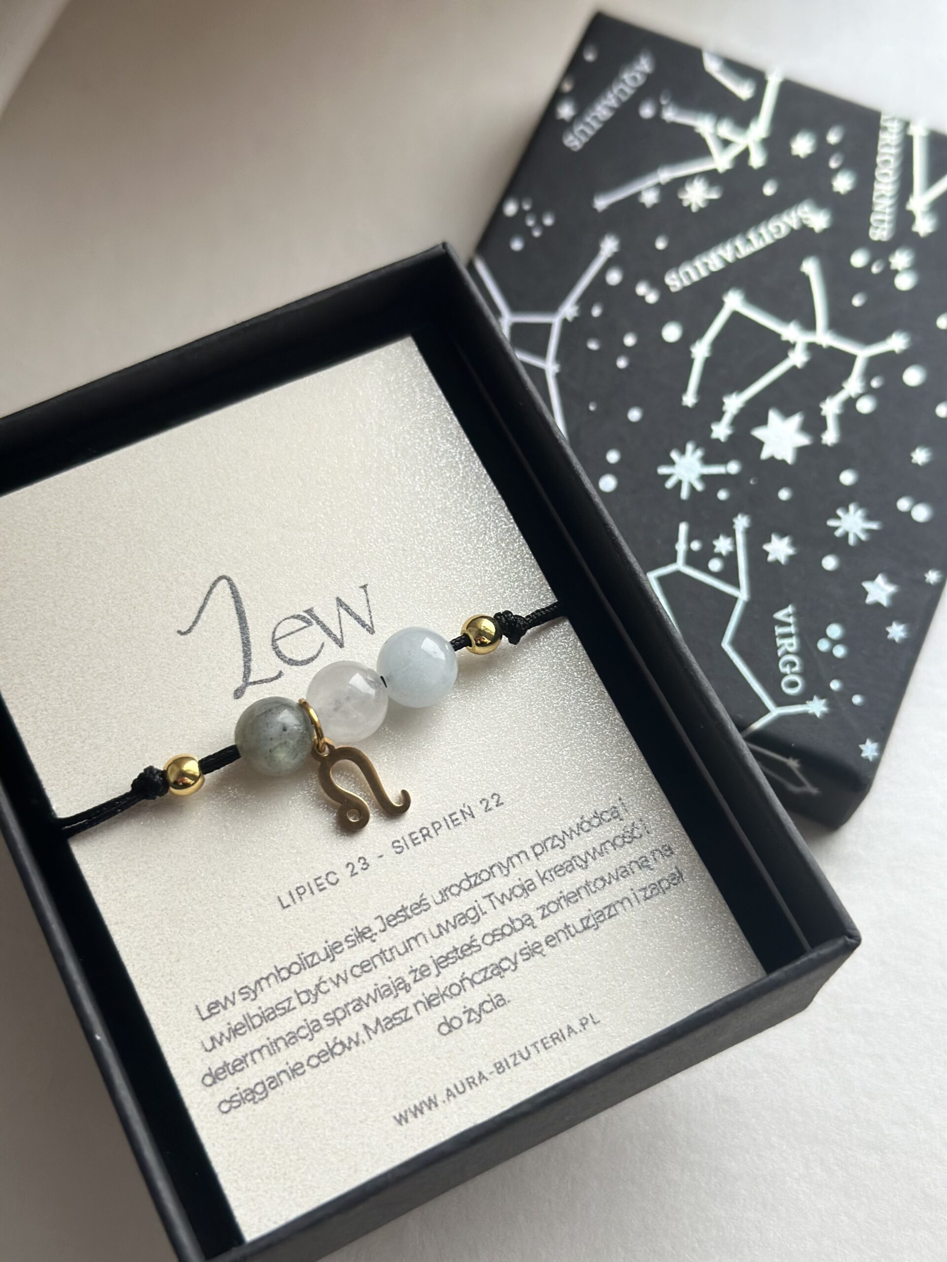 Bransoletka ze znakiem zodiaku Lew - obrazek 2