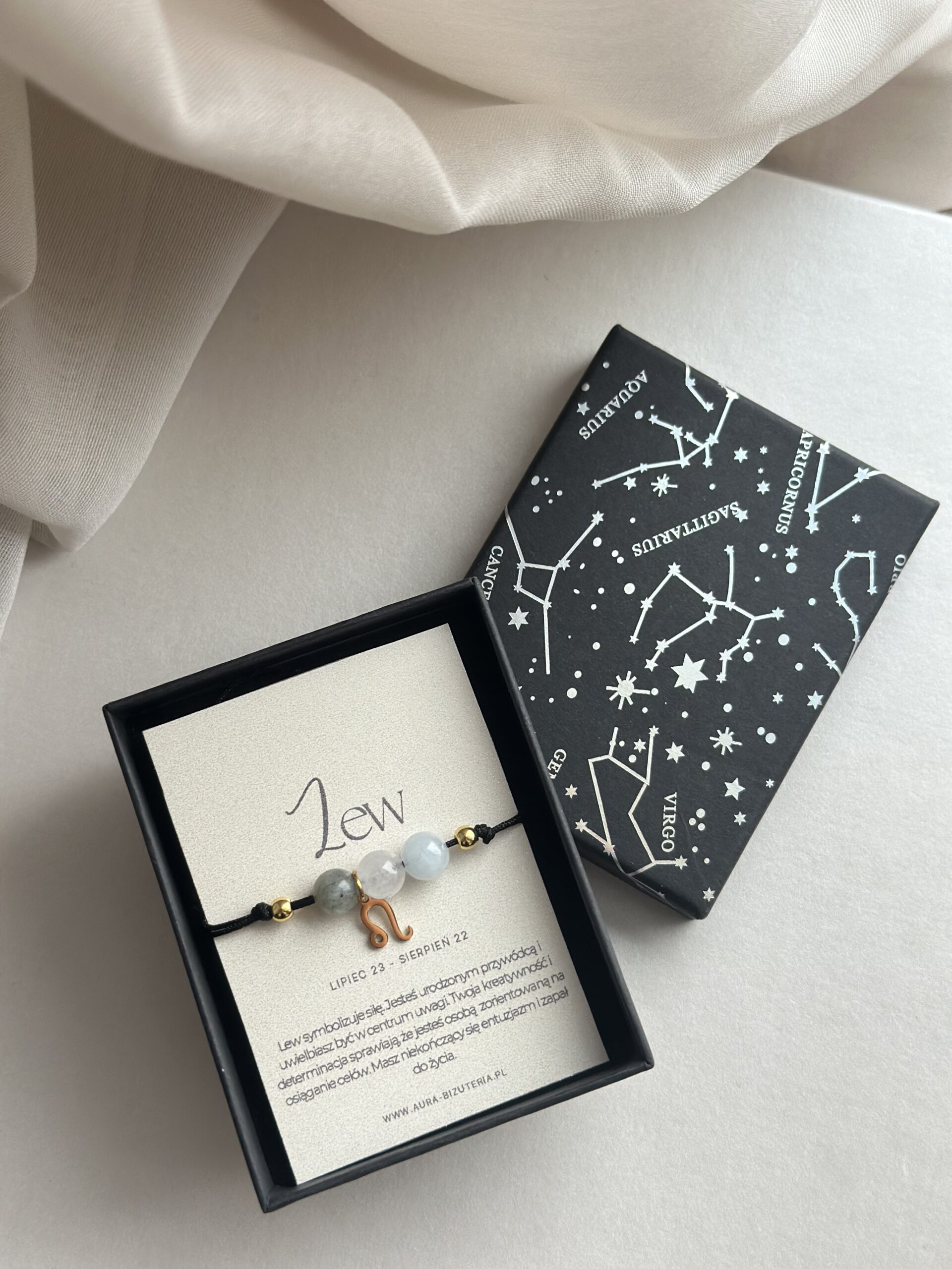 Bransoletka ze znakiem zodiaku Lew - obrazek 3