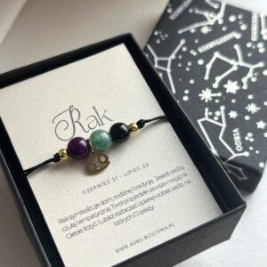Bransoletka ze znakiem zodiaku Rak