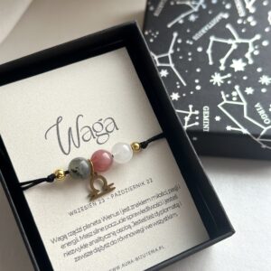 Bransoletka ze znakiem zodiaku Waga