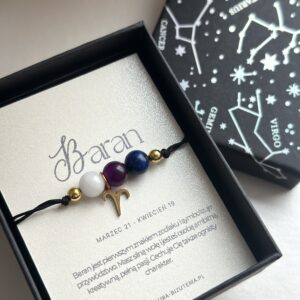 Bransoletka ze znakiem zodiaku Baran