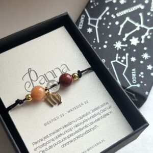 Bransoletka ze znakiem zodiaku Panna