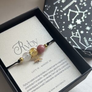 Bransoletka ze znakiem zodiaku Ryby